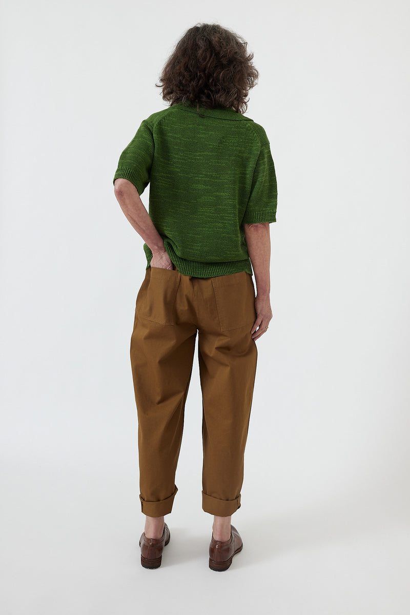 low-rise stretch-cotton tapered trousers | Jacob Cohën | Eraldo.com